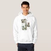 Veste À Capuche Ho Ho Ho Patchwork de Noël Festif (Devant entier)