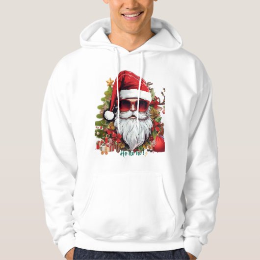 VESTE À CAPUCHE HO HO PÈRE NOËL (Devant)