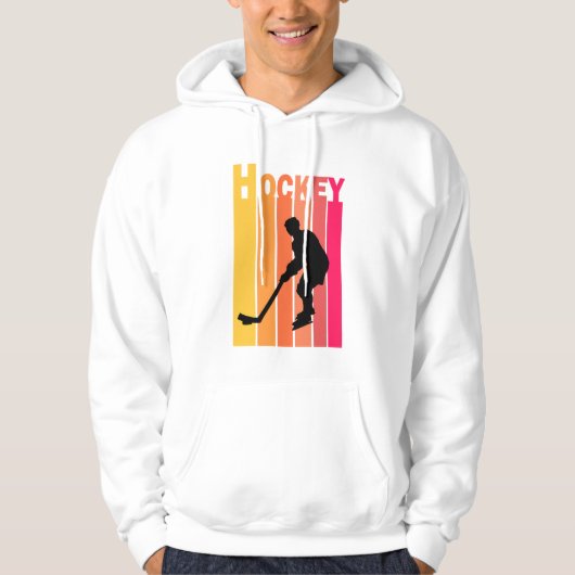 Veste À Capuche Hockey Ice Retro Vintage (Devant)