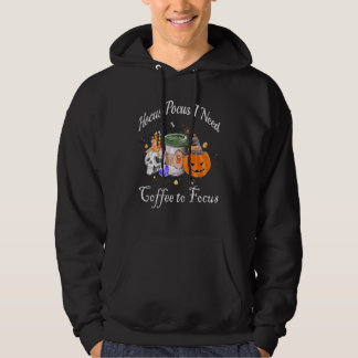 Veste À Capuche Hocus Pocus I Need Coffee to Focus Halloween Teach