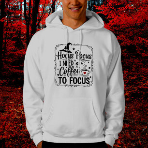 Veste À Capuche Hocus pocus j'ai besoin de café pour me concentrer