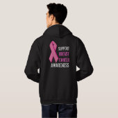 Veste À Capuche Hoddie de conscience de cancer du sein (Dos entier)