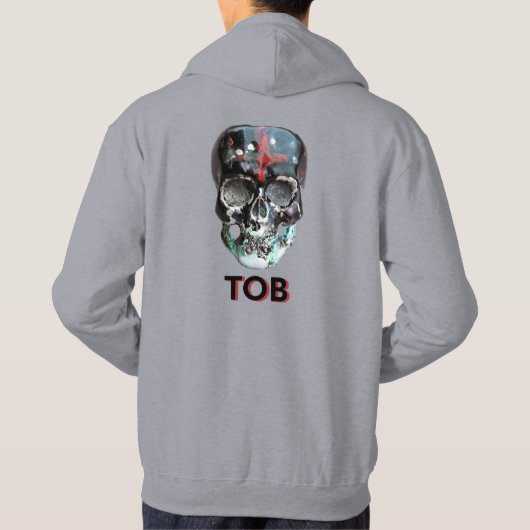 Veste À Capuche Hoddie homme avec crâne Conçu par TOB (Dos)