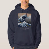 Veste À Capuche Hokusai , “ The Great Wave off Kanagawa ” (Devant)