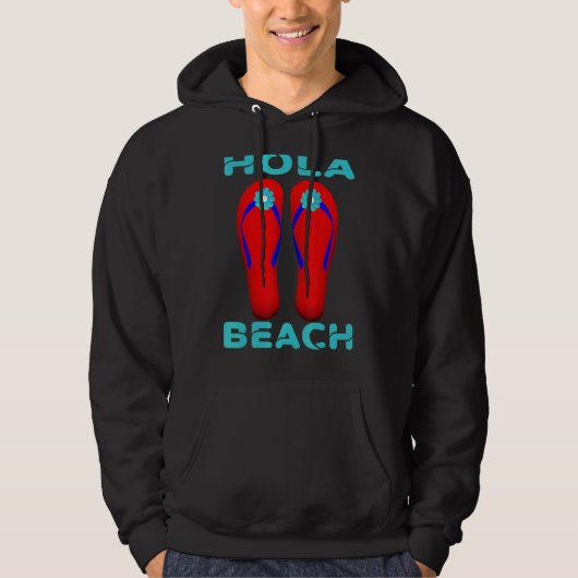 Veste À Capuche Hola Beach Vacation Été Flip Flops 12 (Devant)