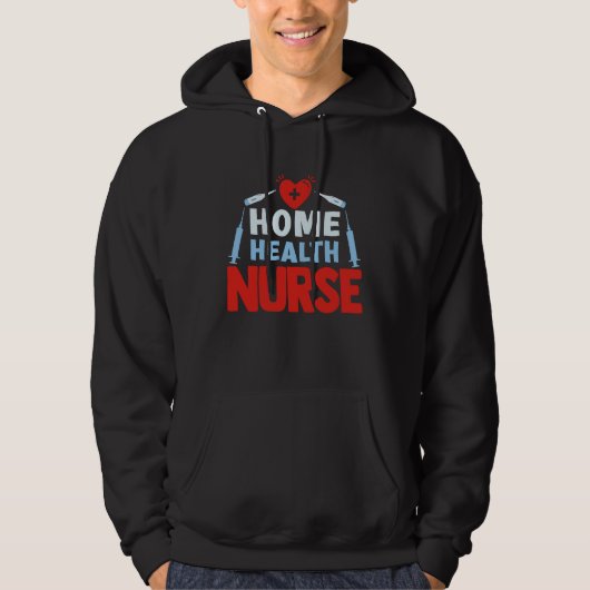 Veste À Capuche Home Health Nurse Nursing (Devant)