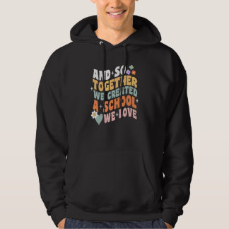 Veste À Capuche Home School We Love Groovy Homeschool Teacher Mom 