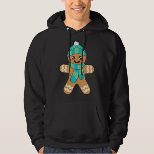 Veste À Capuche Homme en pain d'épice de Noël drôle de cuisson de