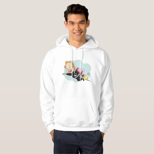 Veste À Capuche Homme-fusée (Devant entier)