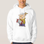 Veste À Capuche Homme Jouant L'Accordion (Devant)