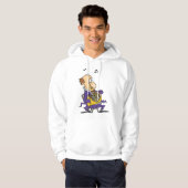 Veste À Capuche Homme Jouant Une Corne Française (Devant entier)