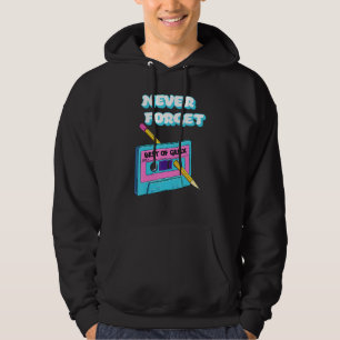 Veste À Capuche Hommes Femmes Rétro Années 1980 Cassette Gen X N'o