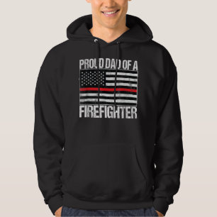 Veste À Capuche Hommes Fier père d'un pompier - Parent pompier