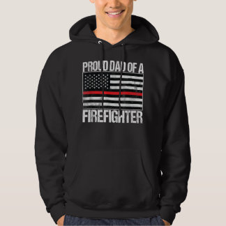 Veste À Capuche Hommes Fier père d'un pompier - Parent pompier