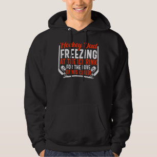 Veste À Capuche Hommes Hockey Papa Gel À La Patinoire Fière Glace