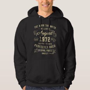 Veste À Capuche Hommes Mythe Légende Août 1972 50e anniversaire 50
