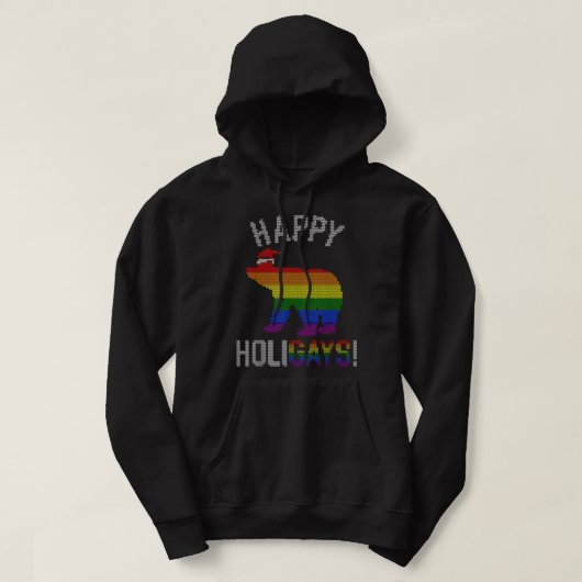 Veste À Capuche Hommes Noël Gay Oear Gay Papa Couple Gros Noël (Design devant)