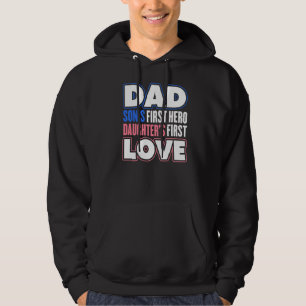 Veste À Capuche Hommes Papa Fils Premier héros Fille Amour Da Père