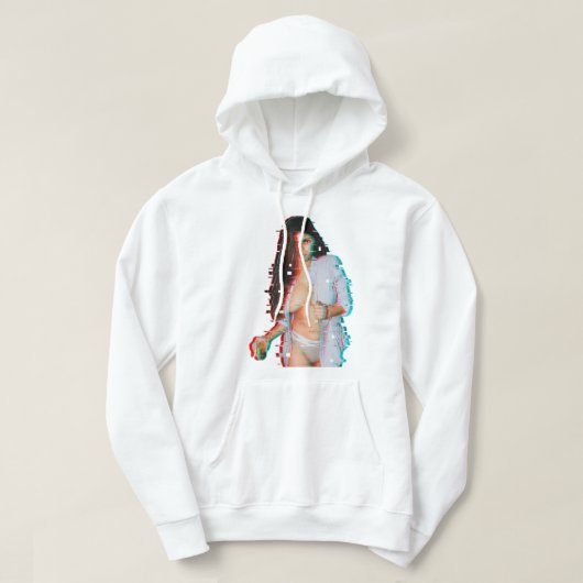 Veste À Capuche Hommes Présents Spéciaux Femmes Mia Khalifa Glitch (Design devant)