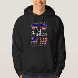 Veste À Capuche Hommes Rétro Fête des Pères Tout Américain Pap Pap