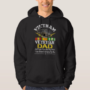 Veste À Capuche Hommes Vietnam Vétérinaire Papa Élevé Par Mon Héro