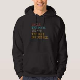 Veste À Capuche Hommes Vintage Amusant Oncle Homme Mythe Mauvaise