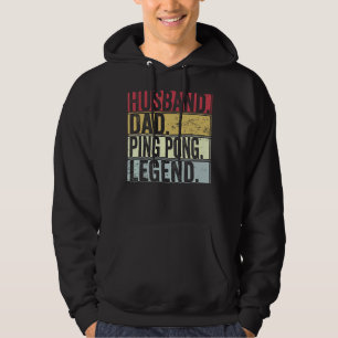 Veste À Capuche Hommes Vintage Mari papa Ping Pong Légende Pères
