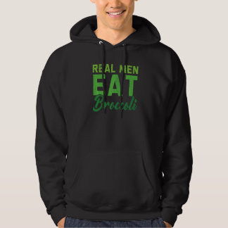Veste À Capuche Hommes vrais Mangez Brocoli Vegan Vegetable Sain