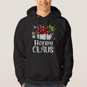 Veste À Capuche Honey Claus Noël Chapeau Noël Lumière Noël Famille