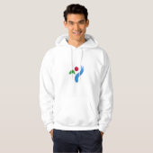 Veste À Capuche Hooded Sweatshirt with Flag of Seoul, South Korea (Devant entier)