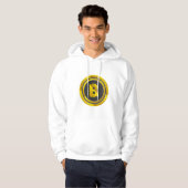 Veste À Capuche Hoodie Bitcoin Doré (Devant entier)