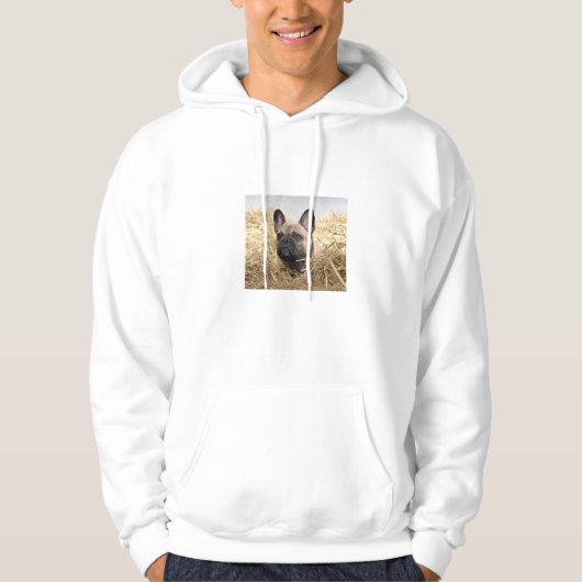 Veste À Capuche Hoodie bouledogue français  (Devant)