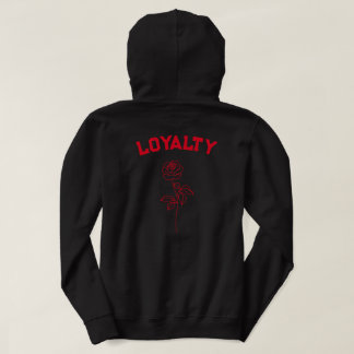 Veste À Capuche Hoodie Rose et Loup Bleu (Loyauté)