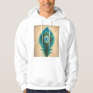 Veste À Capuche Hoody with Peacocks feather design