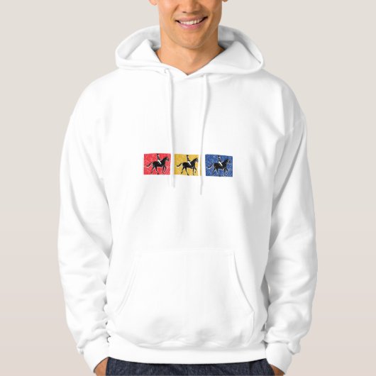 Veste À Capuche Horse et cavalier anglais (Devant)