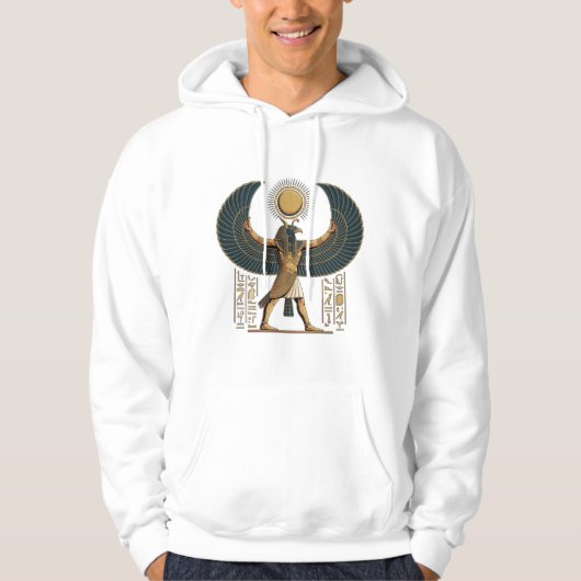 Veste À Capuche Horus le Soleil ailé gardien (Devant)