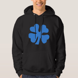 Veste À Capuche Housse à quatre feuilles - Bleu bébé