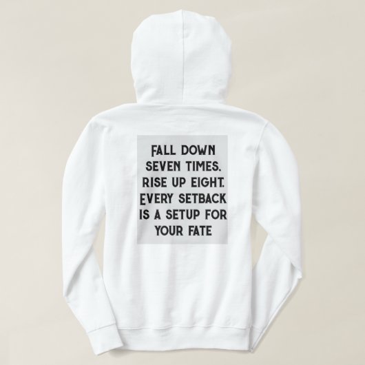 Veste À Capuche Huddie blanc classique : Confort intemporel (Design dos)