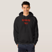 Veste À Capuche Humanité Premier Gras Texte Rouge (Devant entier)