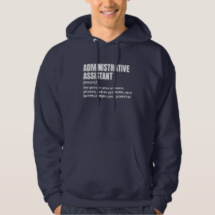 Veste À Capuche Humour de l'Assistant Admin Bold