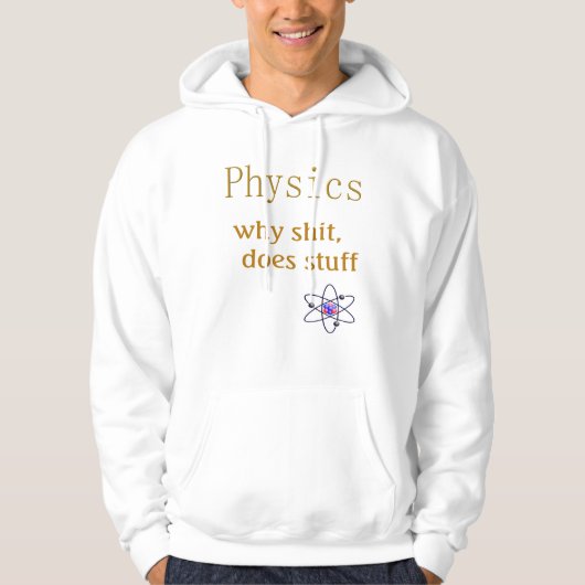 Veste À Capuche humour de physique (Devant)