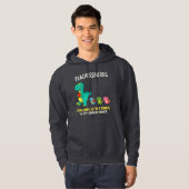 Veste À Capuche Humour de professeur Teachersaurus avec de petits (Devant entier)