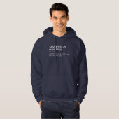 Veste À Capuche Humour de travail du responsable marketing (Devant entier)