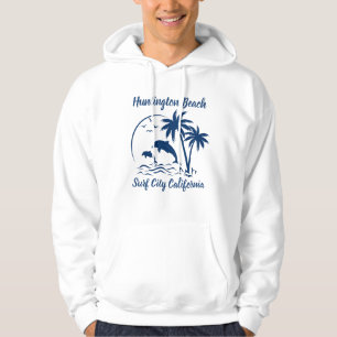 Veste À Capuche Huntington Beach California Dark Blue