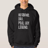 Veste À Capuche Husband Dad Pool Guy Legend (Devant)