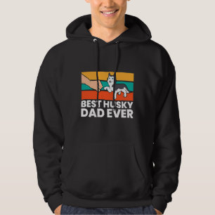 Veste À Capuche Husky Chig Papa Meilleur Husky Papa Jamais Sibérie