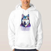 Veste À Capuche Husky Personalized Wolf Sweatshirt (Devant)