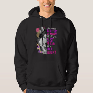 Veste À Capuche Husky Sont Une Fille Meilleur Ami Chien Mère Mère