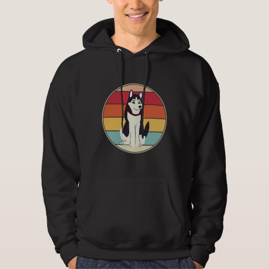 Veste À Capuche Husky Vintage Retro (Devant)