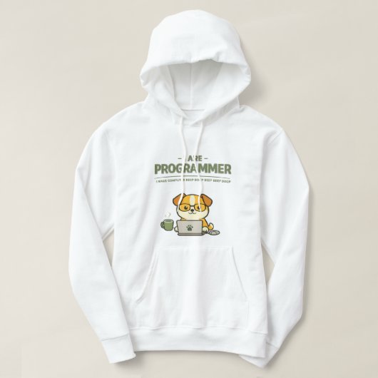 Veste À Capuche I Are Programmer Beep Boop Funny (Design devant)